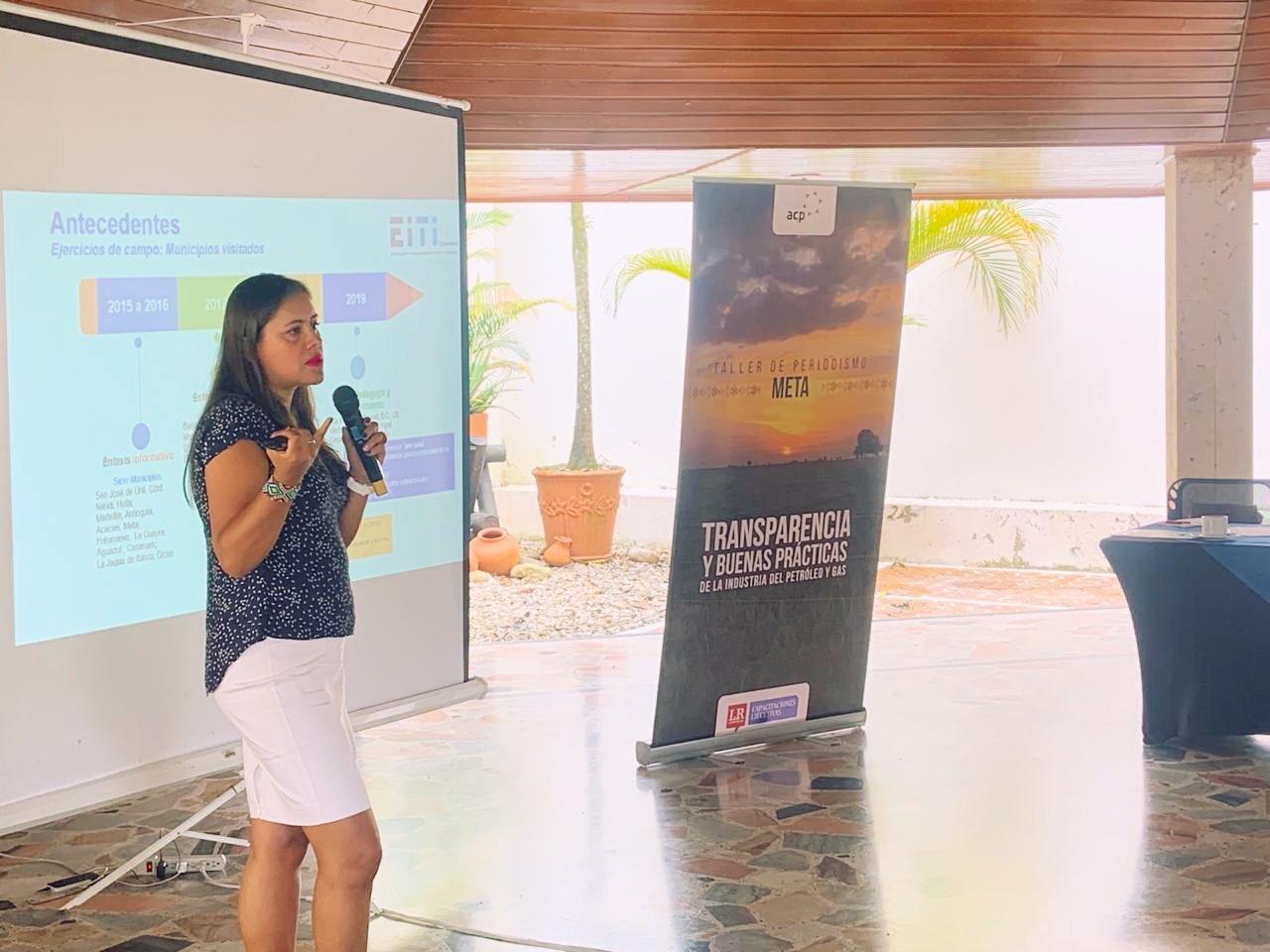 EITI Colombia participó en el taller de periodismo liderado por la Asociación Colombiana del Petróleo-ACP en Villavicencio